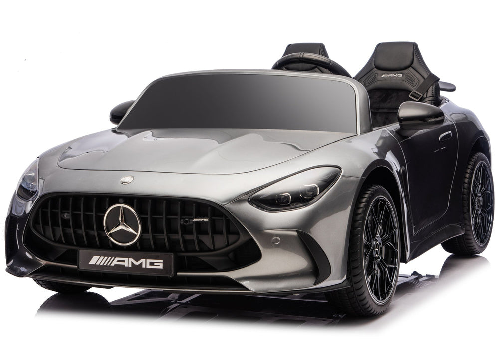 Mercedes GT63 AMG DK-GT63 24V LCD Electric Ride-On Car, Gray Painted - attēls 4