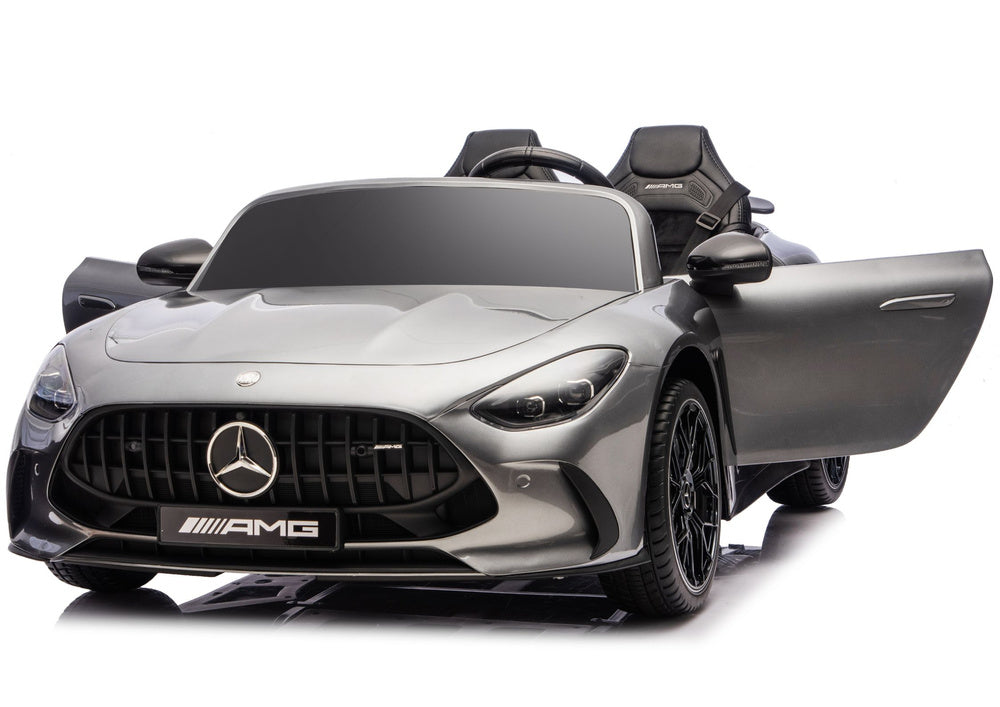 Mercedes GT63 AMG DK-GT63 24V LCD Electric Ride-On Car, Gray Painted - attēls 5