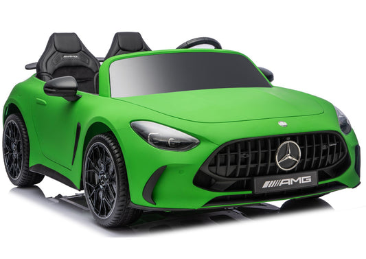 Mercedes GT63 AMG DK-GT63 24V Quiet Matte Green Engine Battery Car - attēls 1