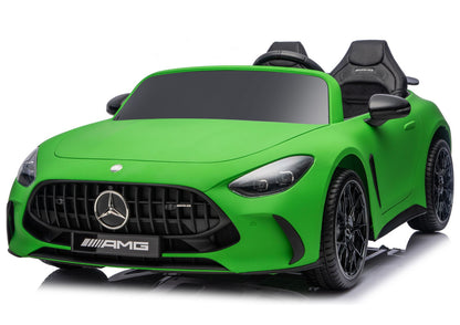 Mercedes GT63 AMG DK-GT63 24V Quiet Matte Green Engine Battery Car - attēls 2
