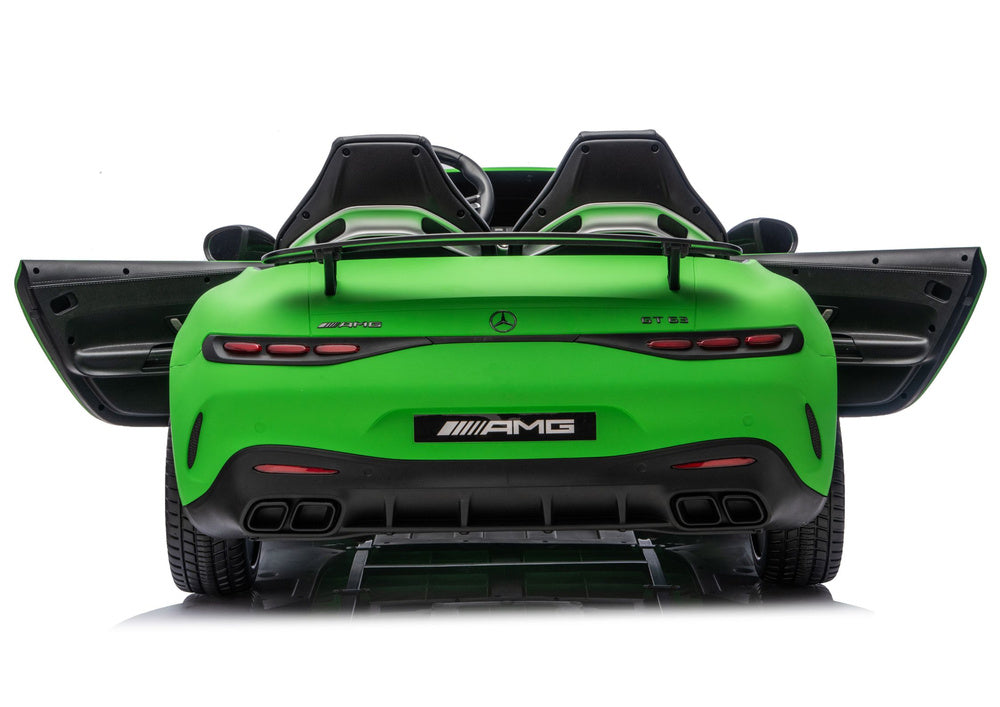 Mercedes GT63 AMG DK-GT63 24V Quiet Matte Green Engine Battery Car - attēls 5