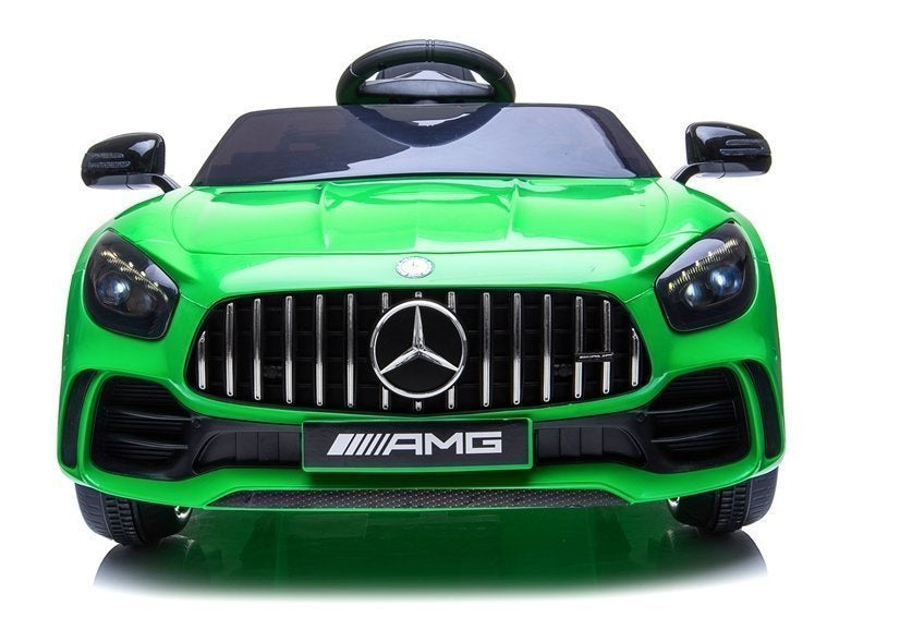 Mercedes GTR vaikiškas elektromobilis - žalias - nuotrauka 2