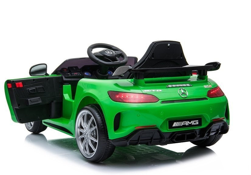 Mercedes GTR vaikiškas elektromobilis - žalias - nuotrauka 3
