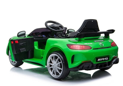Mercedes GTR vaikiškas elektromobilis - žalias - nuotrauka 7