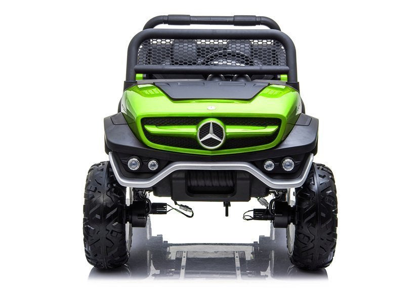 Mercedes Unimog vaikiškas elektromobilis žalias - nuotrauka 5