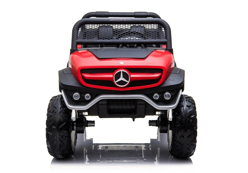 Mercedes Unimog vaikiškas elektromobilis raudonas - nuotrauka 2