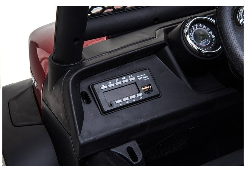 Mercedes Unimog vaikiškas elektromobilis raudonas - nuotrauka 7