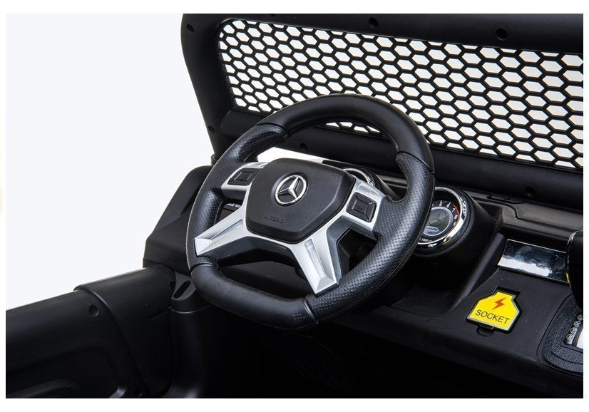 Mercedes Unimog vaikiškas elektromobilis raudonas - nuotrauka 8