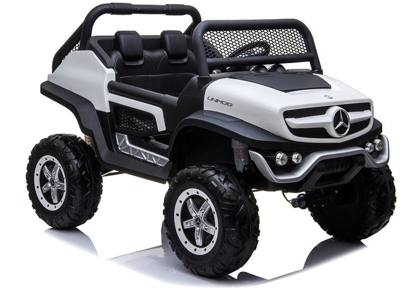 Mercedes Unimog Electric Ride On Car White - pilt 1