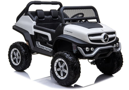 Mercedes Unimog Electric Ride On Car White - pilt 1