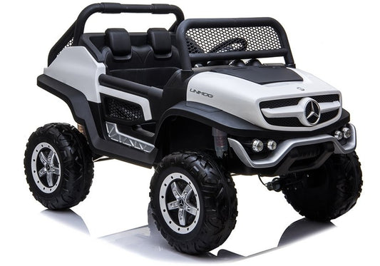 Mercedes Unimog Electric Ride On Car White - attēls 1