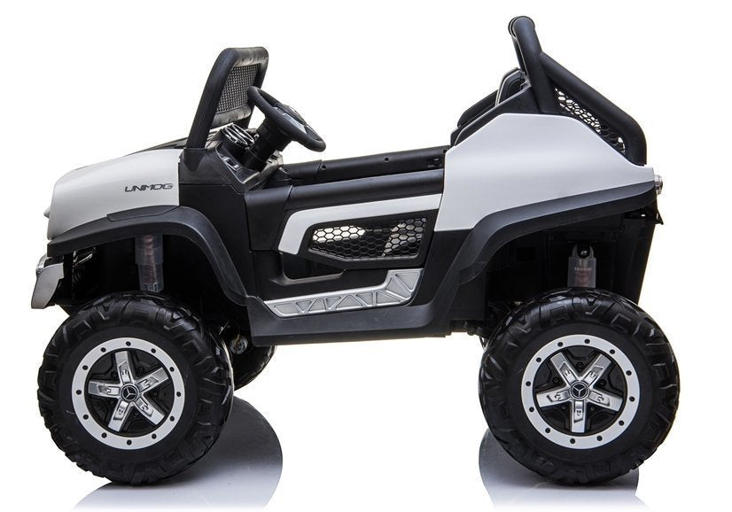 Mercedes Unimog Electric Ride On Car White - pilt 4