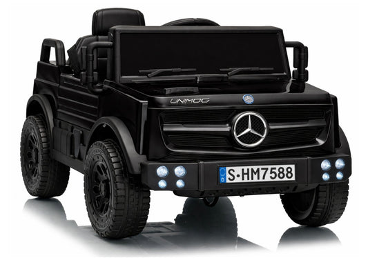 Mercedes Unimog HM7588 6V4Ah Black Battery Car - attēls 1