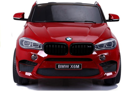 Naujas BMW X6M raudonas dažytas - vaikiška elektrinė transporto priemonė - nuotrauka 5