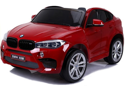 Naujas BMW X6M raudonas dažytas - vaikiška elektrinė transporto priemonė - nuotrauka 6