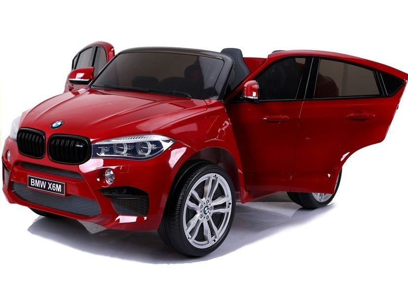 Naujas BMW X6M raudonas dažytas - vaikiška elektrinė transporto priemonė - nuotrauka 7