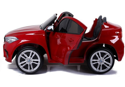 Naujas BMW X6M raudonas dažytas - vaikiška elektrinė transporto priemonė - nuotrauka 8