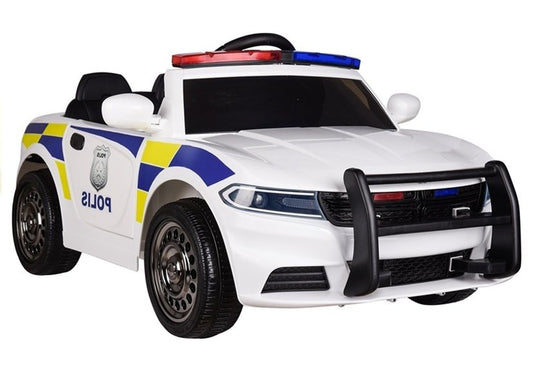 policijos vaikiškas elektromobilis - baltas - nuotrauka 1