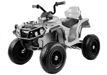 Quad BDM0906 Electric Ride On Vehicle Pumped Wheels - White - attēls 2