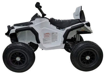 Quad BDM0906 Electric Ride On Vehicle Pumped Wheels - White - attēls 5