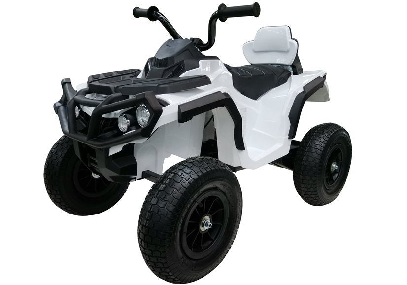 Quad BDM0906 Electric Ride On Vehicle Pumped Wheels - White - attēls 6
