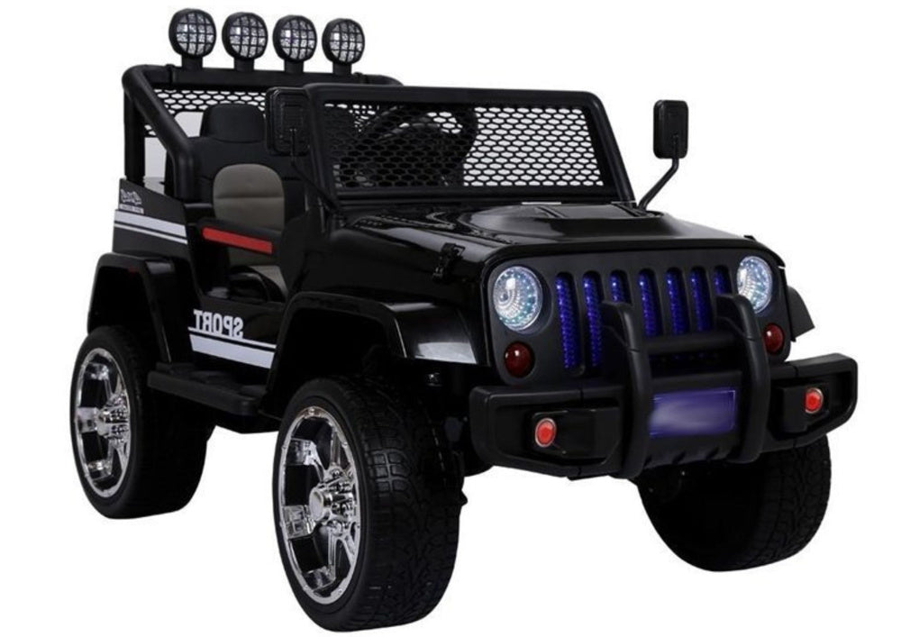 Ride on Car S2388 Jeep Black 4x45W - attēls 1