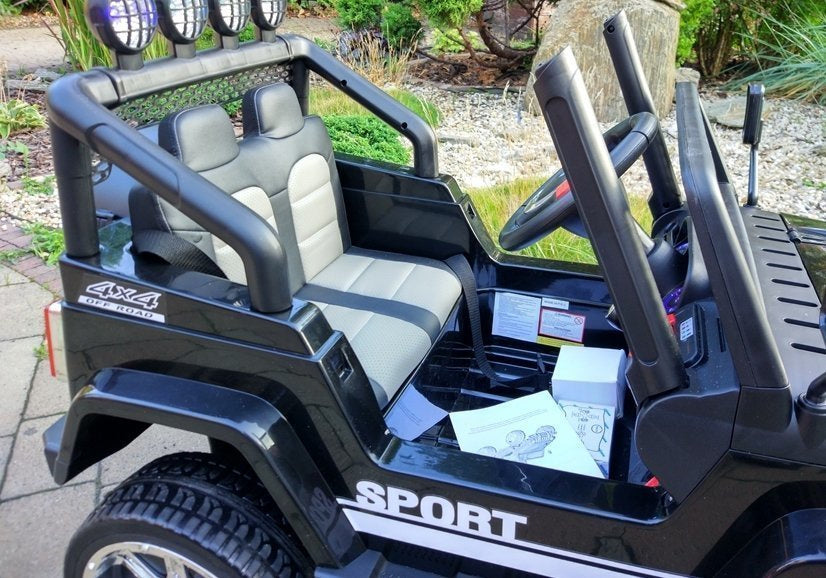 Ride on Car S2388 Jeep Black 4x45W - attēls 8