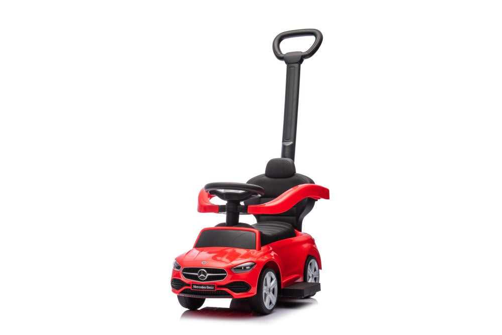 Ride-on with pusher Mercedes 3in1 Red - image 3