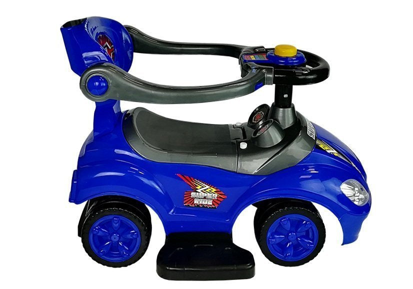 Toddlers Ride On Push Along with Parent Handle Mega Car 3in1 Blue - attēls 7