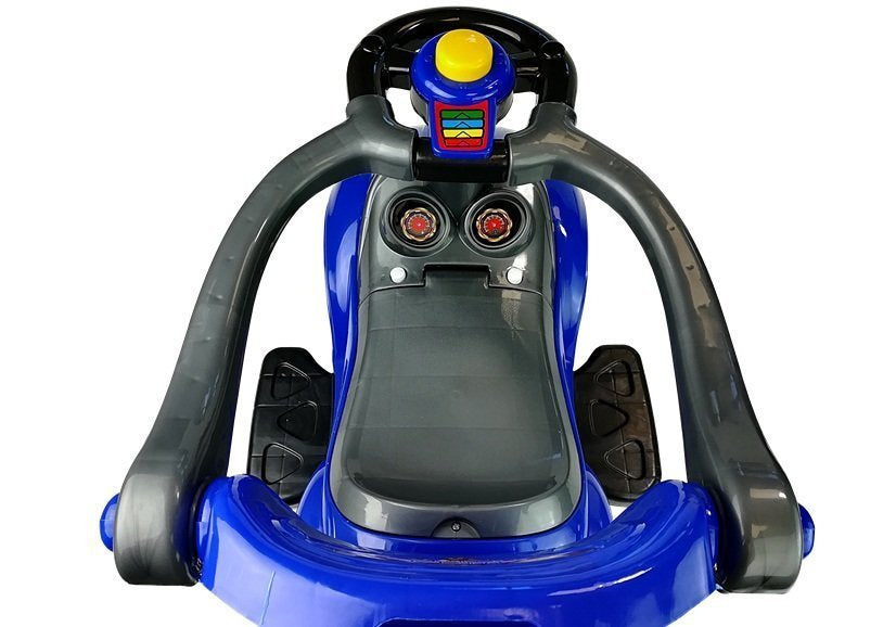 Toddlers Ride On Push Along with Parent Handle Mega Car 3in1 Blue - attēls 8