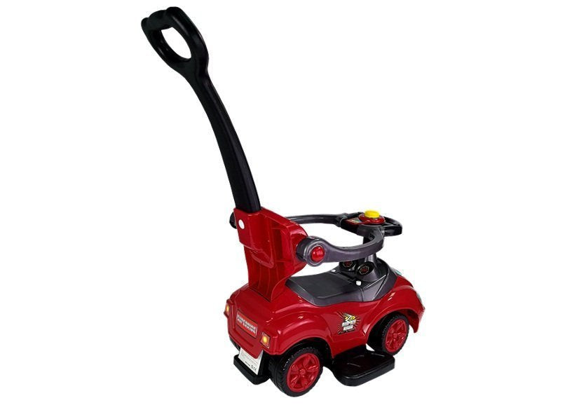 Toddlers Ride On Push Along su tėvų rankena Mega automobilis 3in1 raudonas - nuotrauka 5