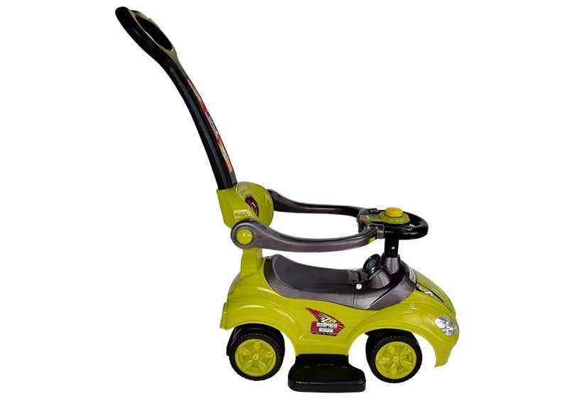 Toddlers Ride On Push Along with Parent Handle Mega Car 3in1 Yellow - attēls 4