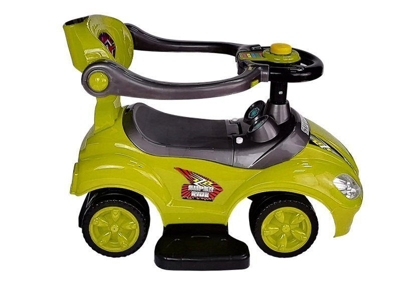 Toddlers Ride On Push Along with Parent Handle Mega Car 3in1 Yellow - attēls 7