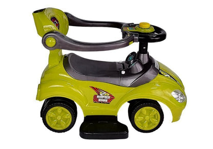Toddlers Ride On Push Along with Parent Handle Mega Car 3in1 Yellow - attēls 7