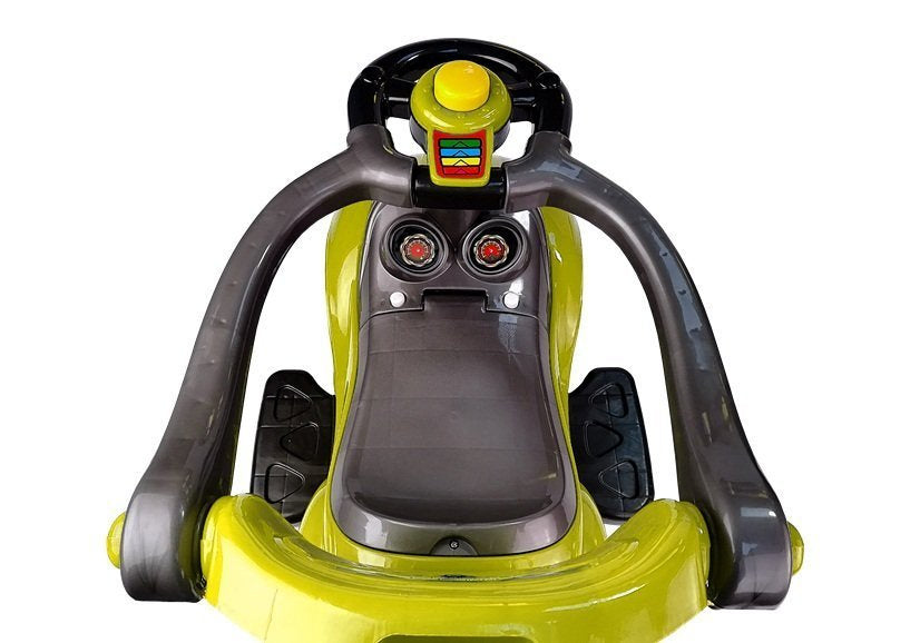 Toddlers Ride On Push Along with Parent Handle Mega Car 3in1 Yellow - attēls 8