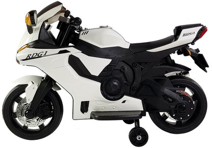 TR1603 vaikiškas elektrinis motociklas baltas - nuotrauka 2