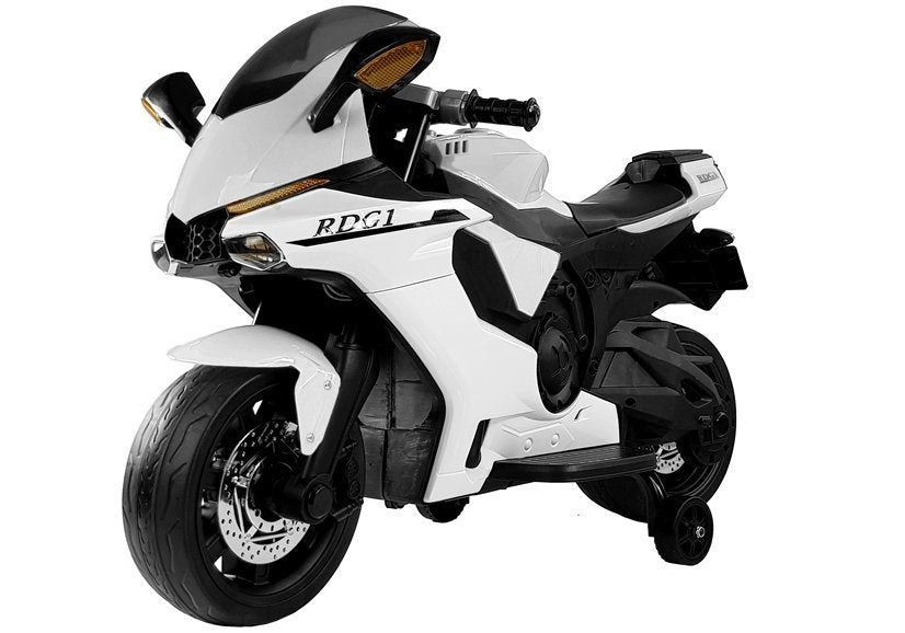 TR1603 vaikiškas elektrinis motociklas baltas - nuotrauka 3
