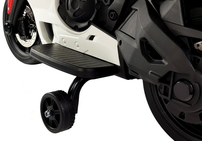 TR1603 vaikiškas elektrinis motociklas baltas - nuotrauka 7