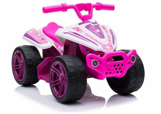 TR1805 Electric Ride-On Quad White-pink - attēls 1