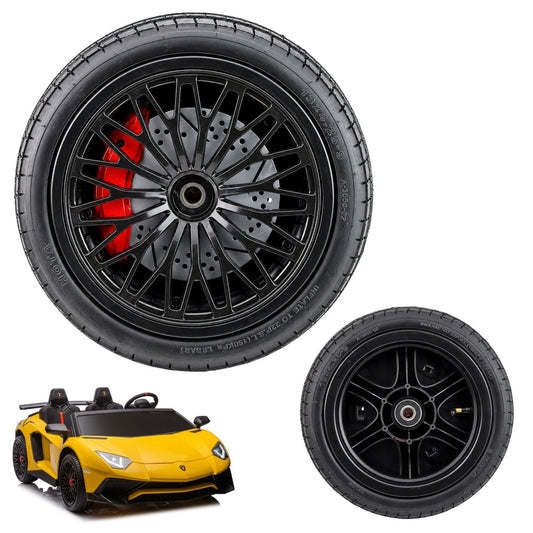 Wheel for a battery-powered vehicle A8803 Lamborghini XXL Rubber Inflatable - image 1