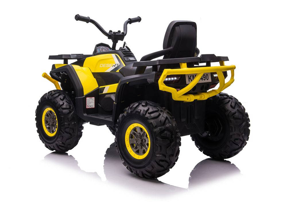XMX607 vaikiškas elektrinis keturratis - geltonas - nuotrauka 5