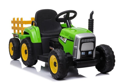 XMX611 Electric Ride-On Tractor Green - attēls 1