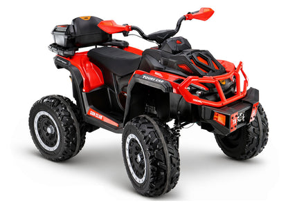 XW-08 4x4 45W Battery-Operated Quad Bike Red - pilt 1