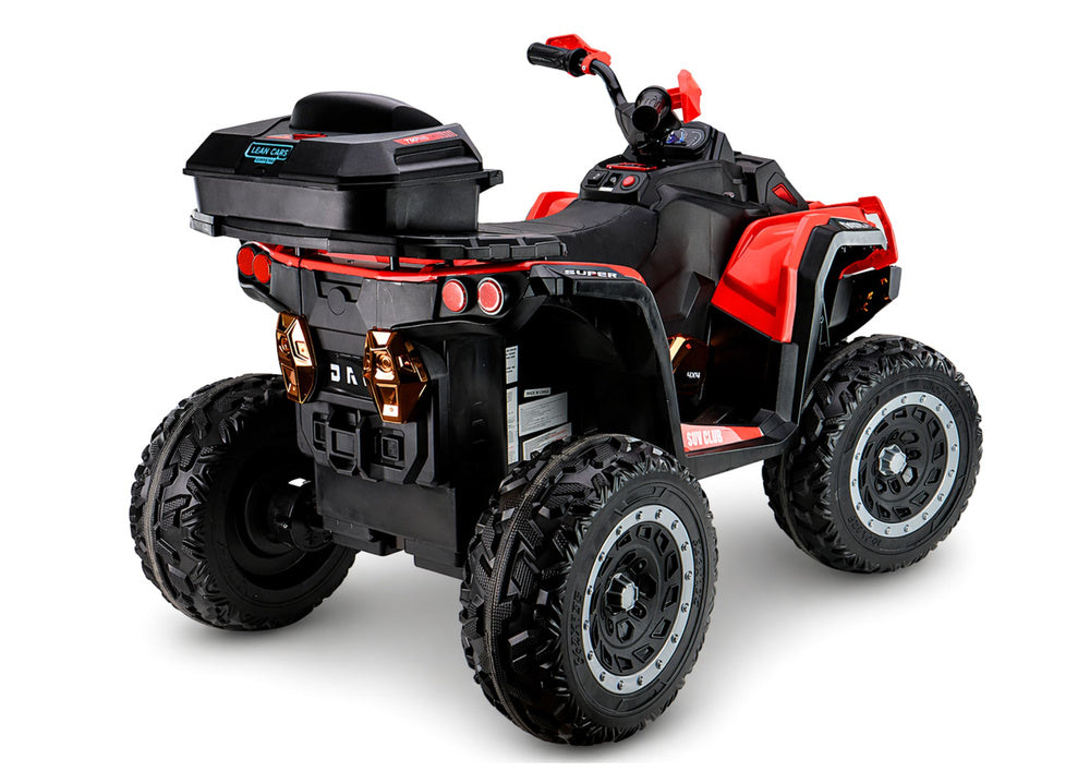 XW-08 4x4 45W Battery-Operated Quad Bike Red - pilt 7